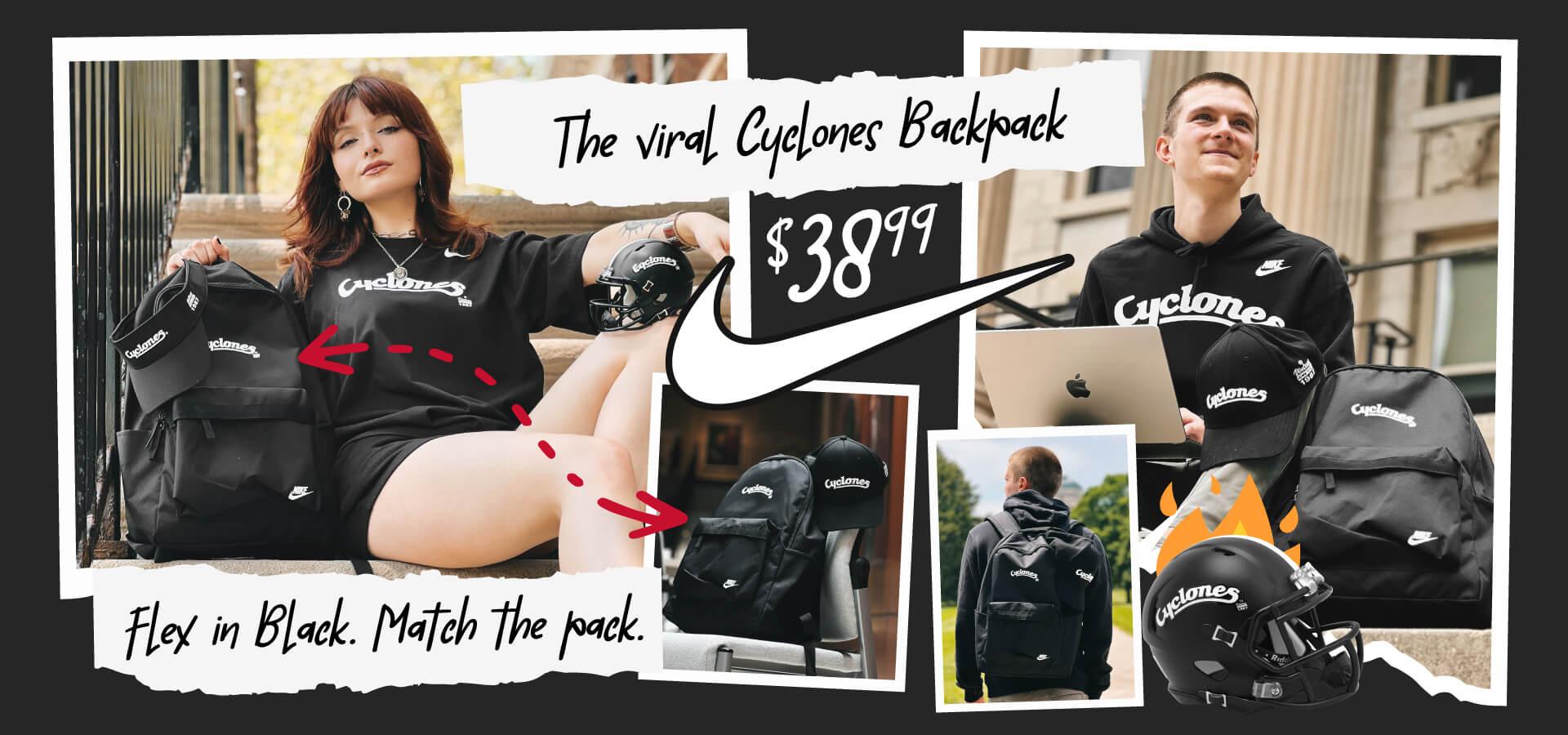 Cyclones Script Backpack